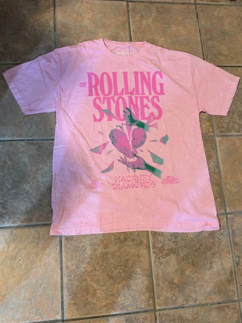 Rolling Stones Pink Graphic Tee - Hackney Diamonds